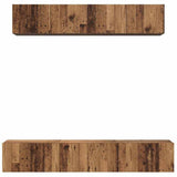 TV Cabinet Set Wall-mounted 5 pcs Old Wood Engineered Wood 3393213