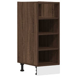 Bottom Cabinet Riga Brown Oak 30x44.5x81.5 cm Engineered Wood 854199