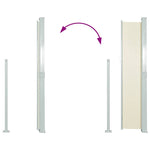 Patio Terrace Side awning 160 x 300 cm Cream Colour 40810