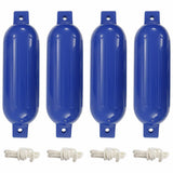 Boat Fenders 4 pcs Blue 14x50 cm PVC 92377