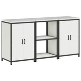 Kitchen Storage Set HATTEM 3 pcs White Cold-rolled Steel 3392695