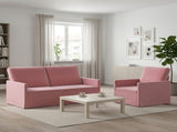 Sofa Set 2 pcs Pink Velvet 3433207