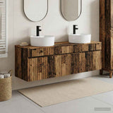 Bathroom Cabinet Set 3 pcs Old Wood 49 x 44.5 x 65 cm 3405755