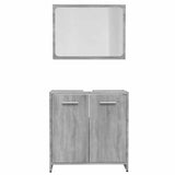 Bathroom Furniture Set Grey Sonoma Engineered Wood 815529