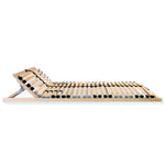 ZNTS Slatted Bed Base without Mattress with 28 Slats 7 Zones 80x200 cm 246450