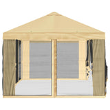 Gazebo Cover with Sidewalls Cream 600.5 x 300.5 cm Polyester 900436