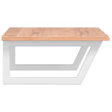 Basin Shelf Wall Mounted Steel and Solid Wood Oak 3302610