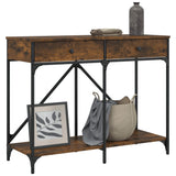 Console Table Smoked Oak 100x39x78.5 cm Engineered Wood 835486