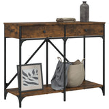 Console Table Smoked Oak 100x39x78.5 cm Engineered Wood 835486