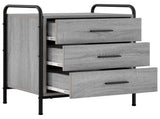 Bedside Cabinet 2 pcs Grey Sonoma 48 x 36.5 x 60 cm 8013537
