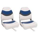 Foldable Boat Seats 2pcs with High Back 44x38x55 cm 3284311