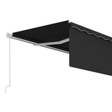 Manual Retractable Awning with Blind 5x3m Anthracite 3069339
