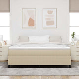 Platform Bed Frame Grey Green 180 x 200 cm Fabric 3337426