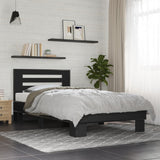Bed Frame without Mattress Black 90x200 cm 845652