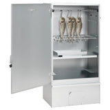BBQ Oven Smoker with Wood Chips 44.5x29x83 cm Galvanised steel 364746