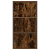 Bookcase Smoked Oak 40x24x77 cm Engineered Wood 860368