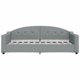 Daybed with Mattress Light Grey 90x190 cm Fabric 3197597