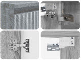 Bathroom Furniture Set 4 pcs Grey Sonoma 3407428