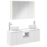 Bathroom Cabinet Set 4 pcs White 103.5 x 15.5 x 70 cm 3406343