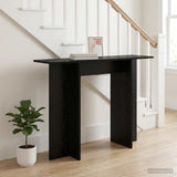 Console Table Black Oak 100 x 30 x 75 cm Engineered Wood 8001168