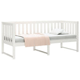 Day Bed without Mattress White 75x190 cm Small Single Solid Wood Pine 820892