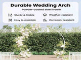 Wedding Arch White 223 x 45 x 201 cm Steel 42021350