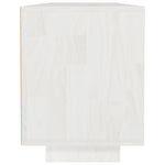 TV Cabinet White 110x30x40 cm Solid Pinewood 809901