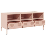 ZNTS TV Cabinet Pink 101.5x39x43.5 cm Cold-rolled Steel 851323