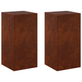 Plant Stand 2 pcs Rusty 30 x 30 x 60 cm Weathering Steel 8012487