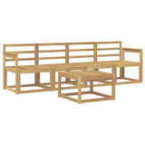 Outdoor Sofa Set 5 pcs White 59 x 59 x 37 cm Solid Acacia Wood 3387198