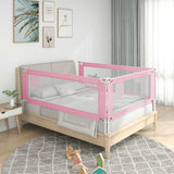 Toddler Safety Bed Rail Pink 190x25 cm Fabric 10205