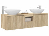 Bathroom Cabinet Set 3 pcs Sonoma Oak 49.5 x 44.5 x 65 cm 3405699
