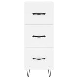 Highboard White 34.5x34x180 cm Engineered Wood 3198881