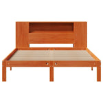 Bookcase Bed without Mattress Wax Brown 120x200cm Solid Wood Pine 3322528