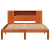 Bookcase Bed without Mattress Wax Brown 120x200cm Solid Wood Pine 3322528
