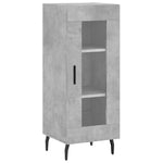 Highboard Concrete Grey 34.5x34x180 cm Engineered Wood 3199061