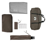 Fishing Tent 5-Person Brown Waterproof 4100659