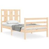 Bed Frame without Mattress 90x200 cm Solid Wood 3194101