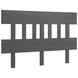 Bed Headboard Grey 183.5x3x81 cm Solid Wood Pine 819137