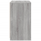 Side Cabinets with LED Lights 2 pcs Grey Sonoma Engineered Wood 836641