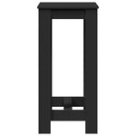 ZNTS Bar Table Black 51x50x103.5 cm Engineered Wood 854401