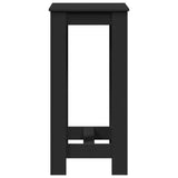 ZNTS Bar Table Black 51x50x103.5 cm Engineered Wood 854401