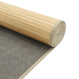 Rug Rectangular Light Natural70x1000 cm Bamboo 376897