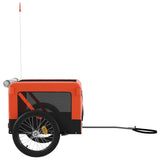 Pet Bike Trailer Orange and Black Oxford Fabric&Iron 93921