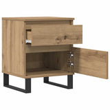 Bedside Cabinets 2 pcs Artisan Oak 40x35x50 cm Engineered Wood 857439