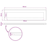 Rectangular Table Top 130 x 30 x 3.2 cm Rectangular 938177