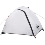 ZNTS Camping Tent Dome 4-Person White Blackout Fabric Waterproof 94338