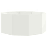 Planter White 90 x 90 x 35 cm Steel 883732