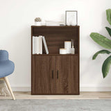 Bookcase Brown Oak 60x24x85 cm Engineered Wood 860415