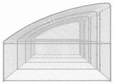 Dog Kennel 4 pcs Silver 8 x 2 x 2 m Galvanised steel 3368335